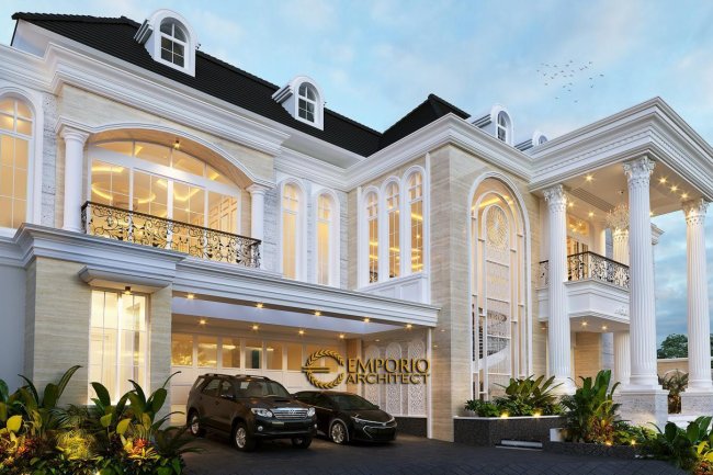 Desain Rumah Bergaya Eropa yang Mewah