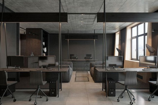 Desain Kantor Gaya Loft yang Modern