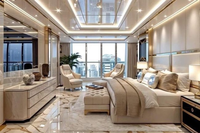 Desain Rumah dengan Kamar Tidur Utama yang Mewah dan Nyaman